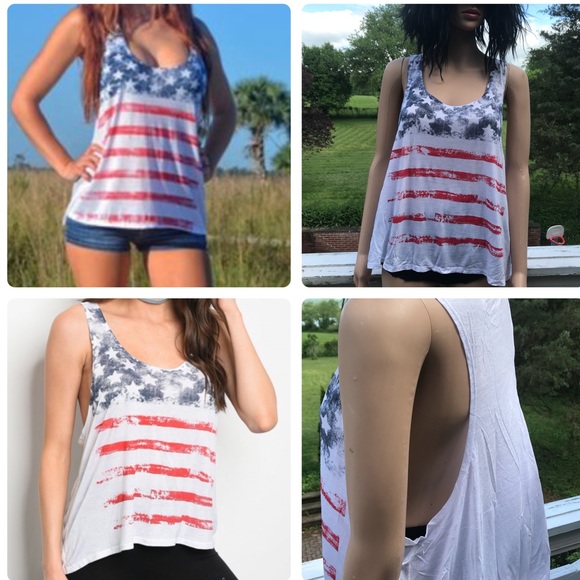  SALEAmerica Flag Graphic Tee - Picture 2 of 7
